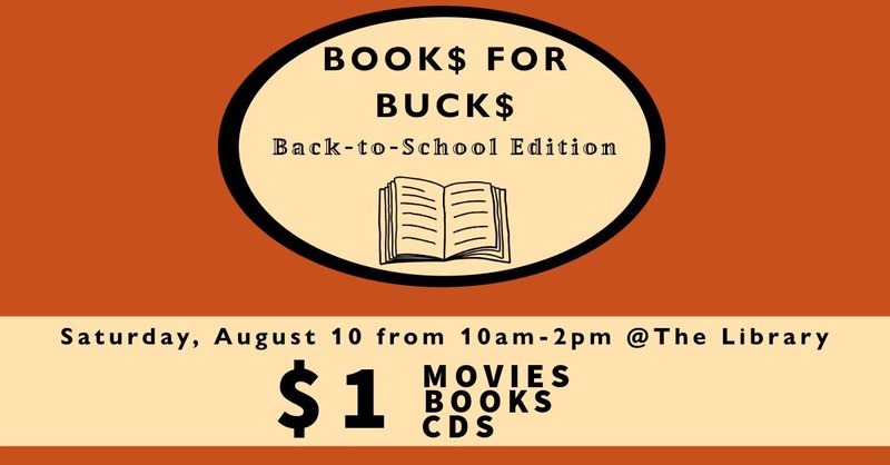 Book$ for Buck$: Back to School Sale