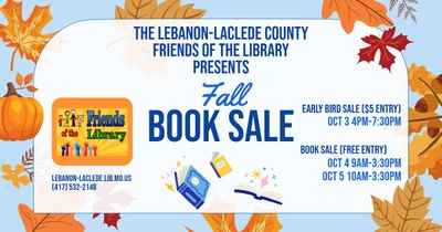 Friends Fall (Early Bird) Book Sale