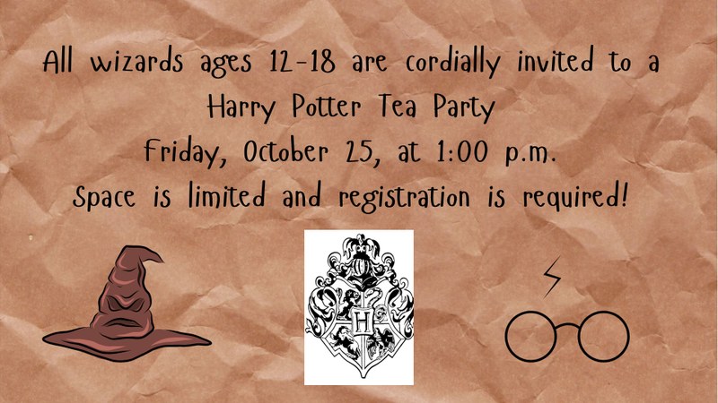 Teen Event: Harry Potter Tea Party